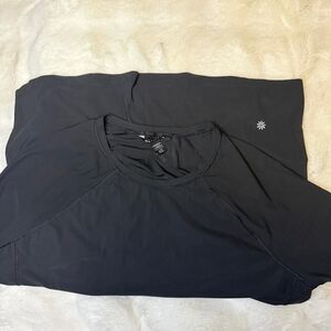 Athleta Charcoal Short Sleeve Tee